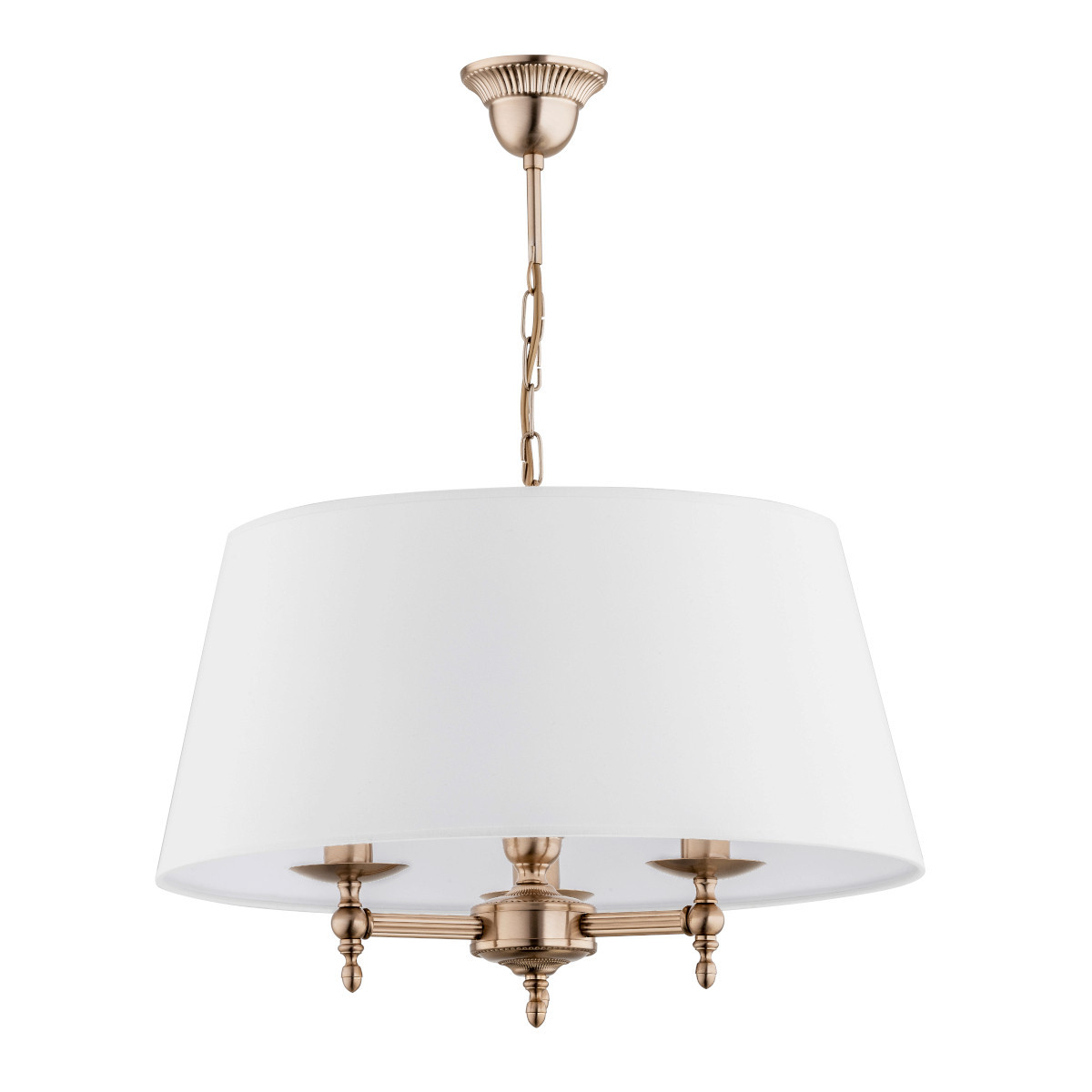Lampa wisząca złoto-biała ROKSANA 3xE14x10W wym: 64x50x50 cm Alfa