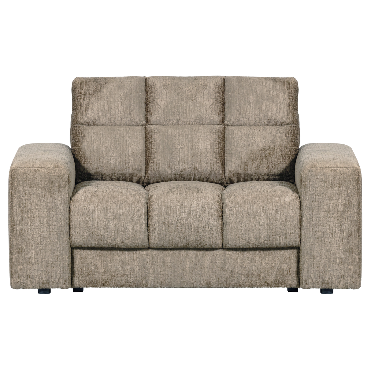 WOOOD loveseat Second Date - Structure Velvet - Wheatfield -78x136x101