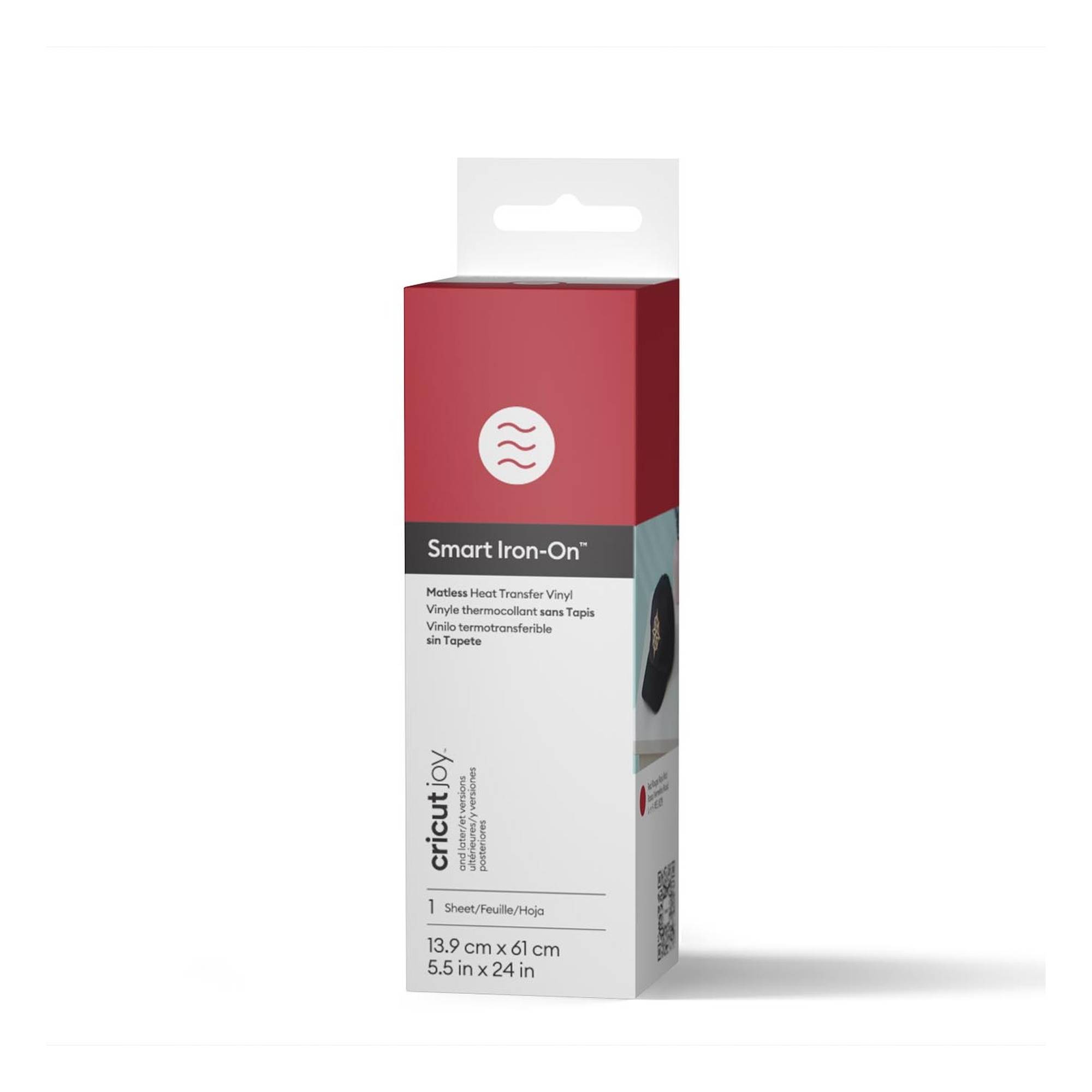 Cricut Joy Red Glitter Smart Iron-On 5.5 x 19 Inches
