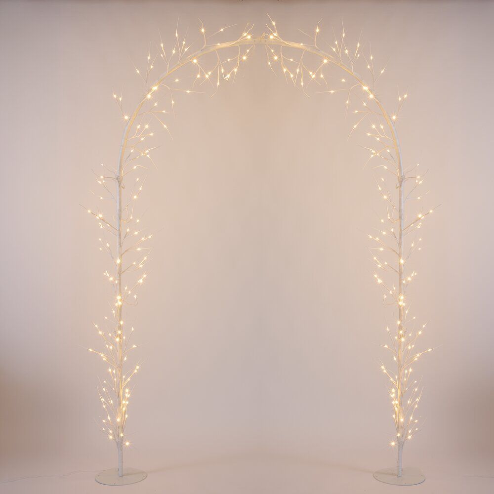 Arche lumineuse 288 LED blanc chaud 150xH230cm