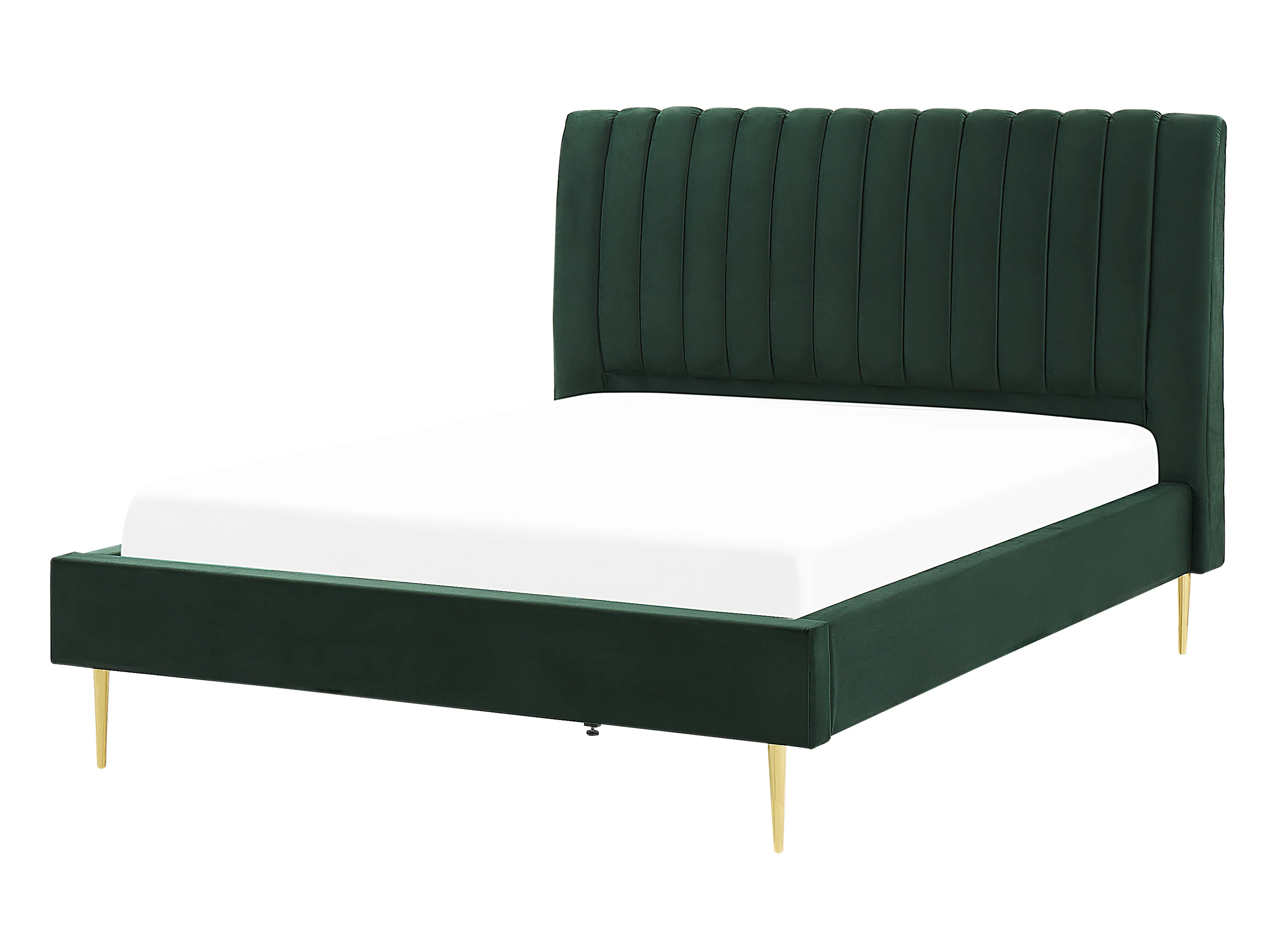 Bed Velvet MARVILLE 140 x 200 cm (EU Double) Emerald Green