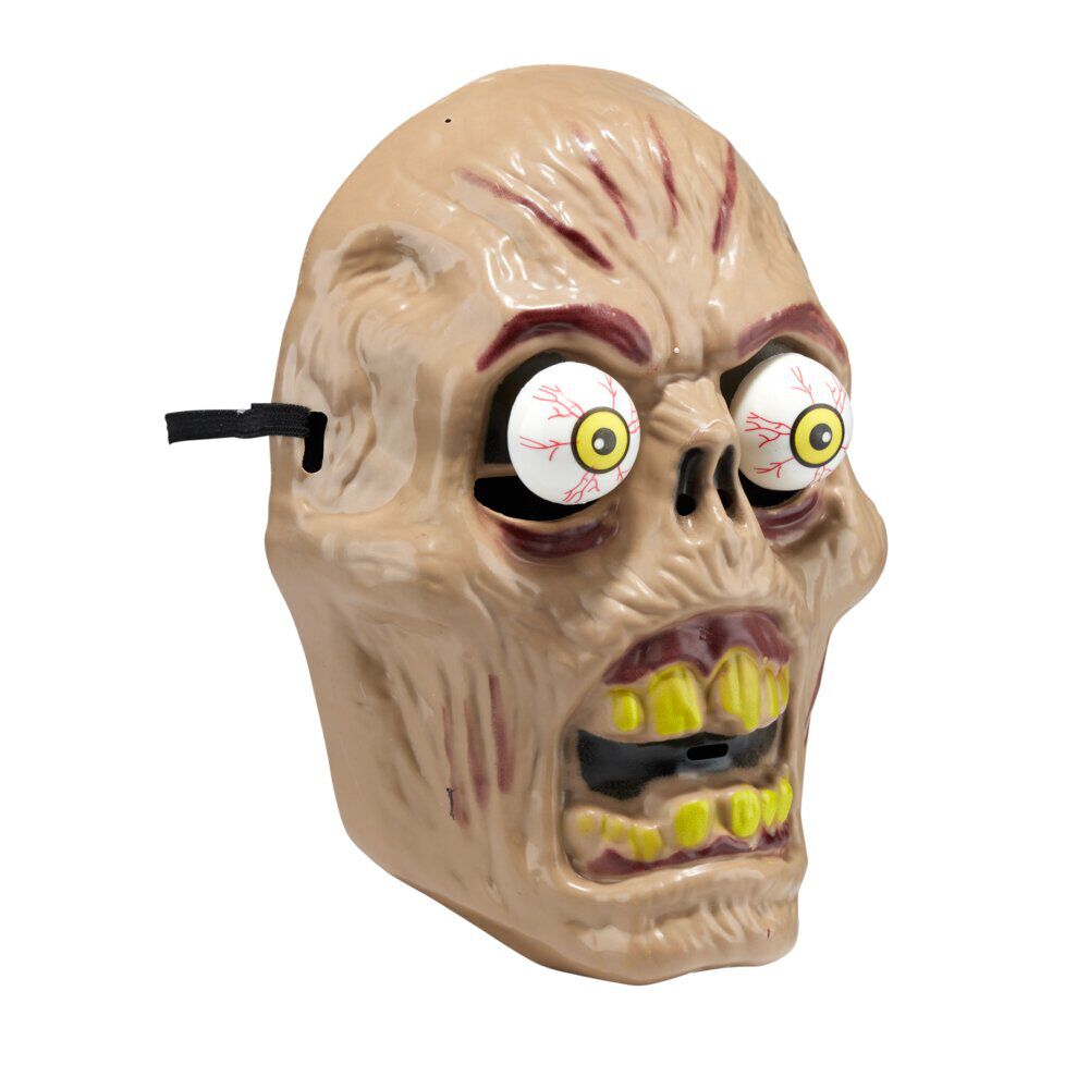 Masque Halloween enfant visage zombie yeux mobiles 18x8xH24cm