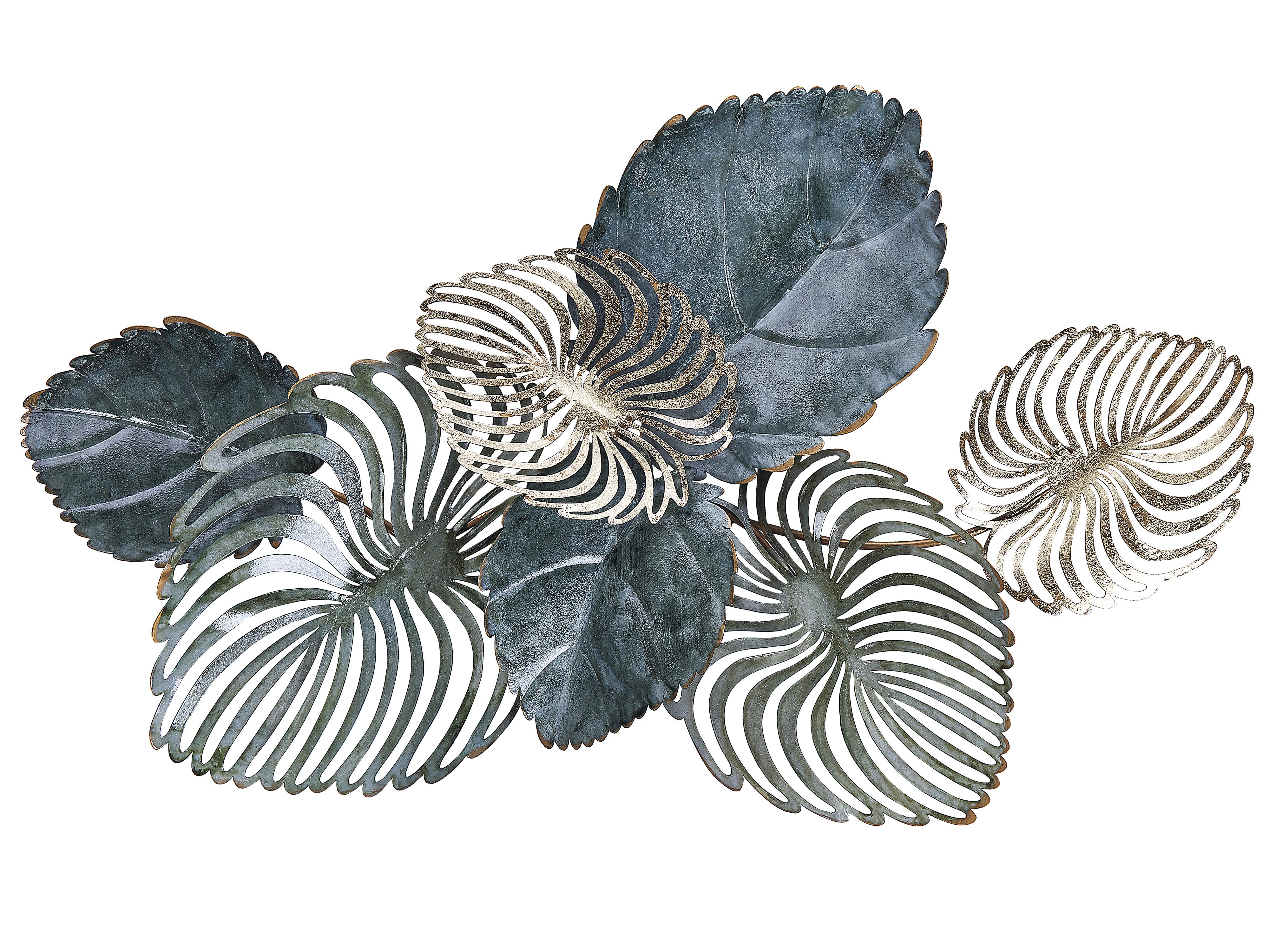 Wall Decor Leaf MAGNESIUM Metal 55 cm Gold