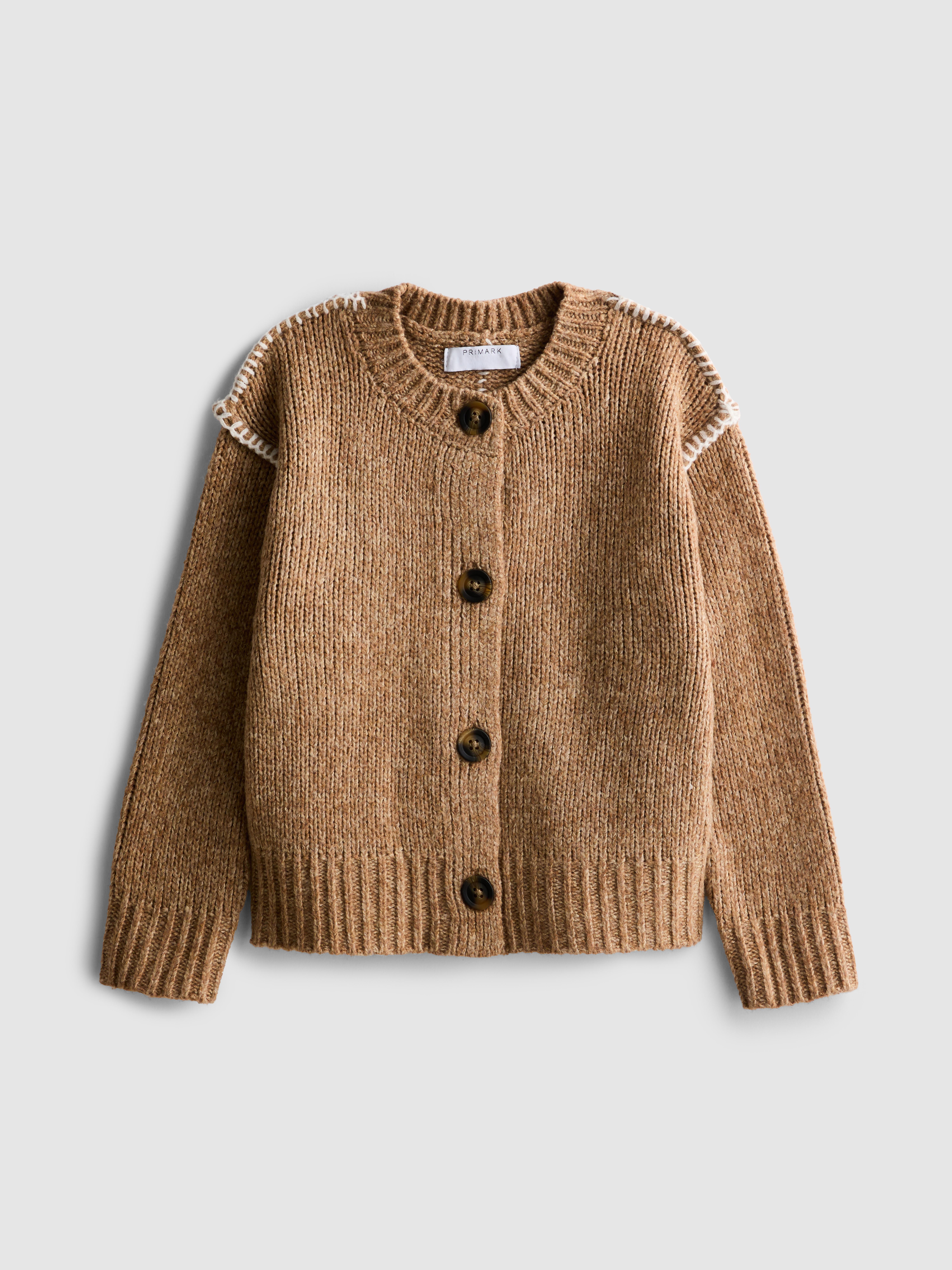1.5-8yrs | Contrast Stitch Cardigan