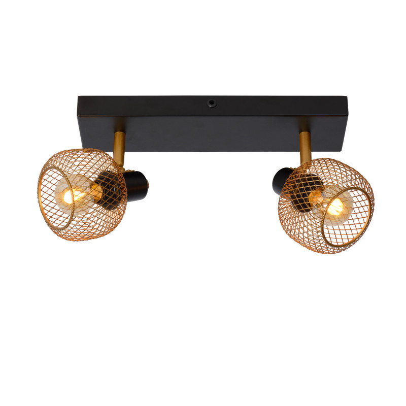 Spot Maren doré E14 2 x 40 W LUCIDE
