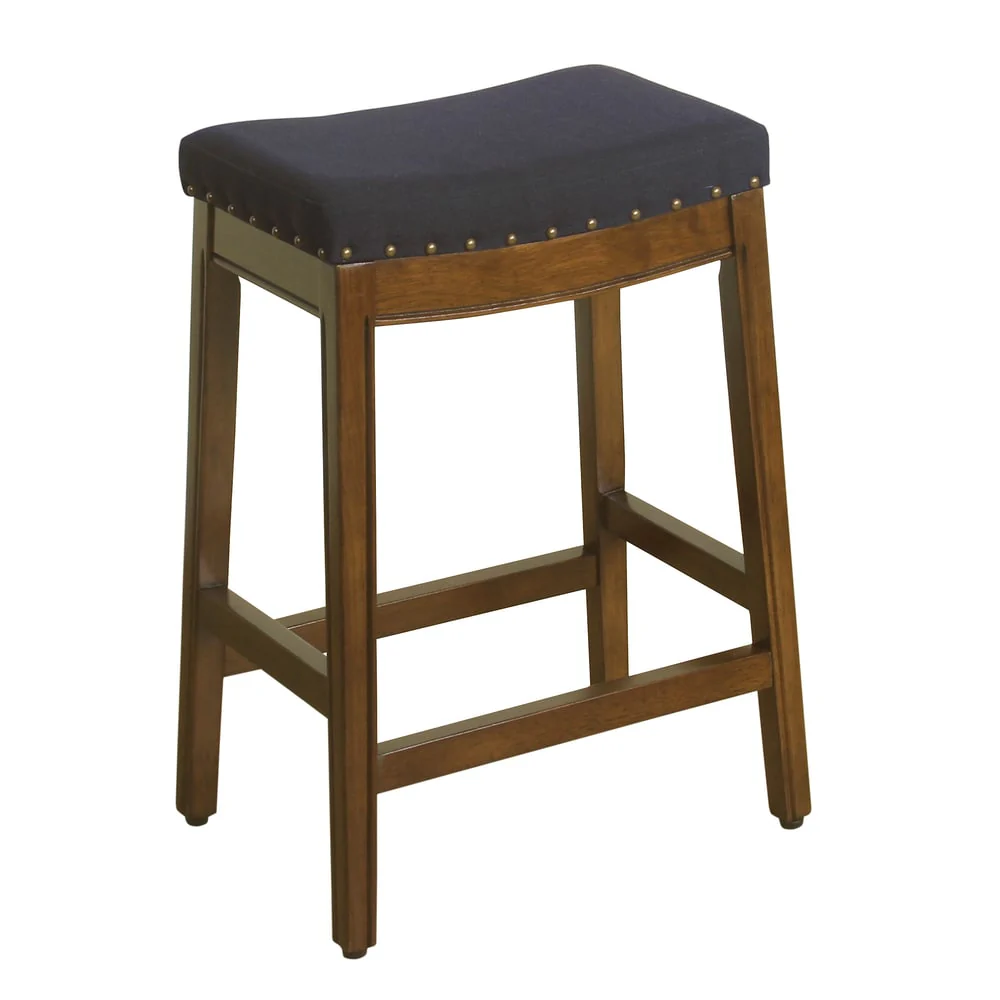 HomePop Blake Contour saddle seat Counter Stool