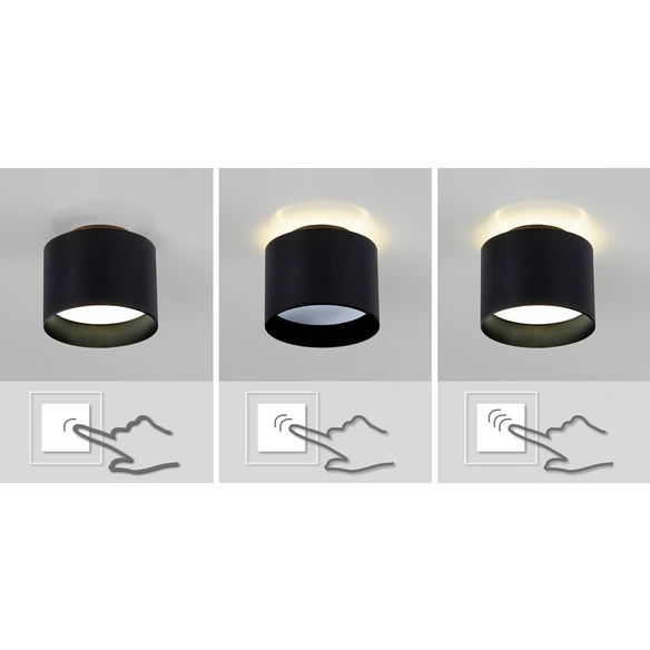 Spot, 2-flammig, schwarz