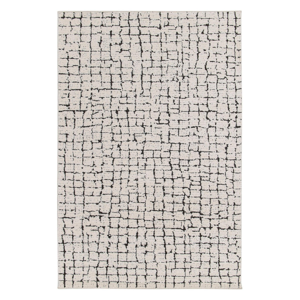 AFK Living vloerkleed Obsidian - reliëfeffect - zwart - 120 x 170 cm