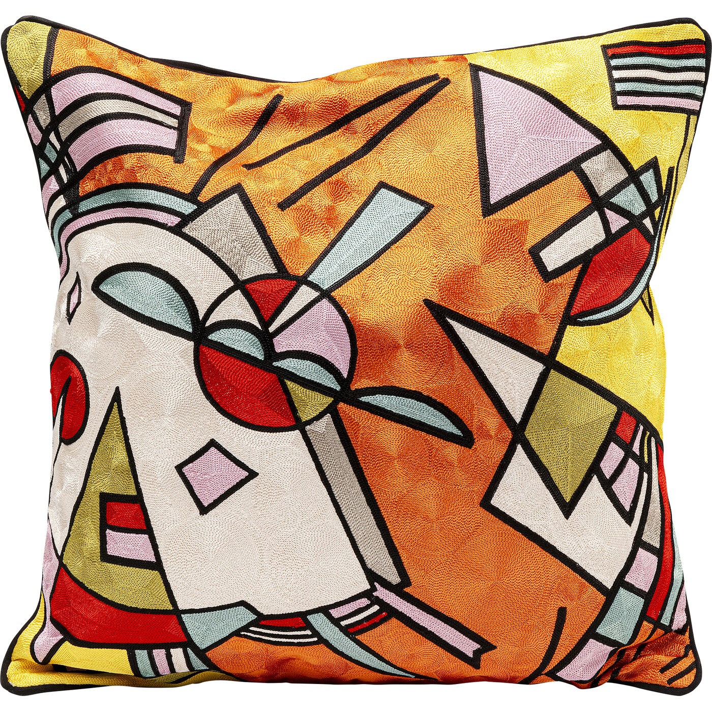 Kare Design Kussen Art Line oranje