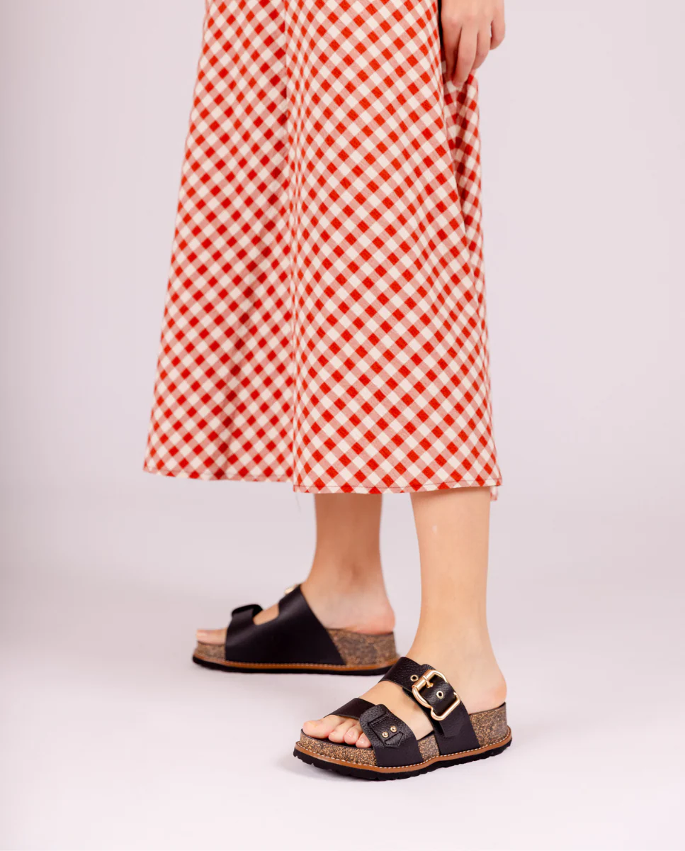 Sandalia de plataforma OCA-252 negro