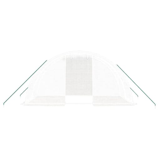 NNEVL Greenhouse with Steel Frame White 8 m&sup2; 4x2x2 m