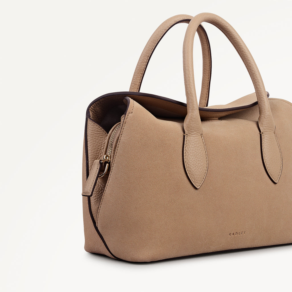 Liverpool Gardens - Suede - Small Ziptop Grab