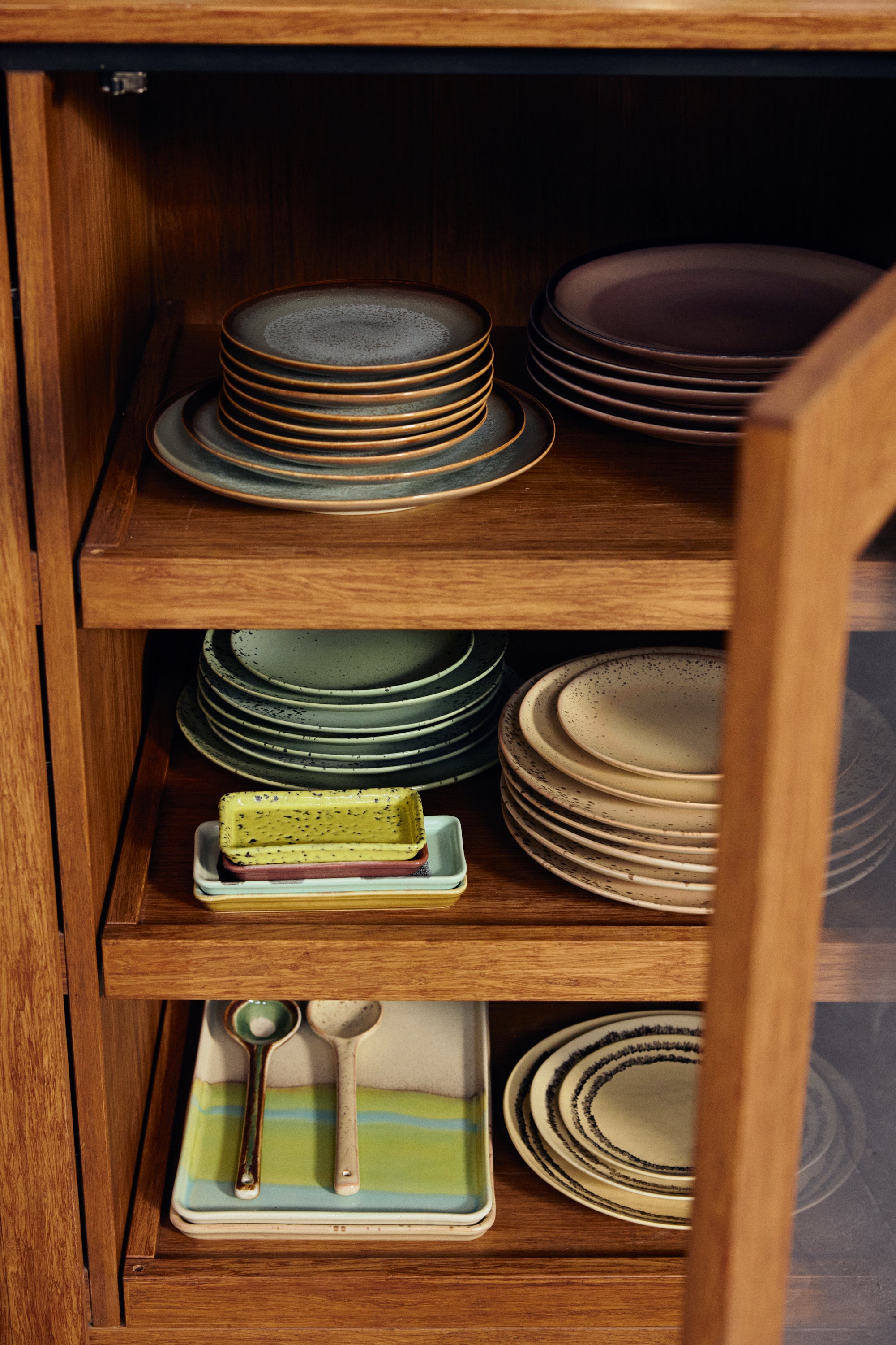 HKliving 70's Ceramics Dinerbord Ø 27,5 cm - Set van 2 - Vanilla