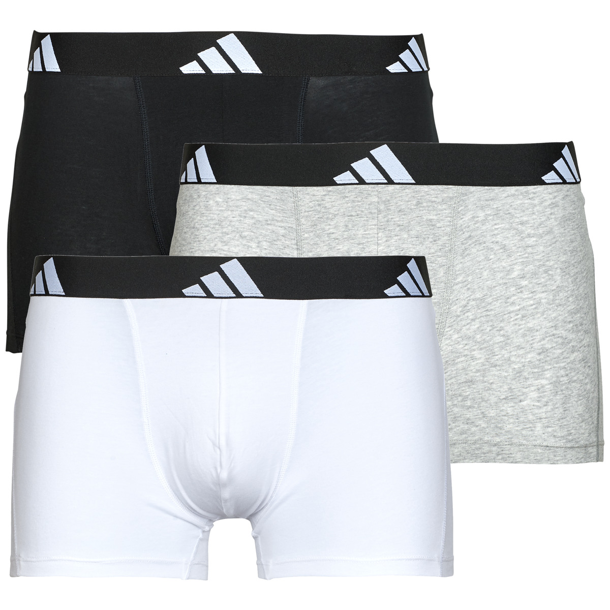 adidas - ACTIVE FLEX COTTON Pack de 3 - White / Grey / Black