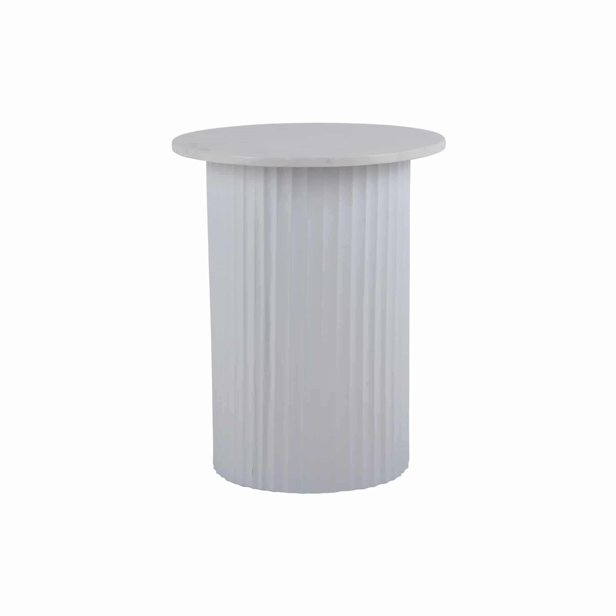 Leitmotiv salontafel Luscious Straight - wit - Ø45cm