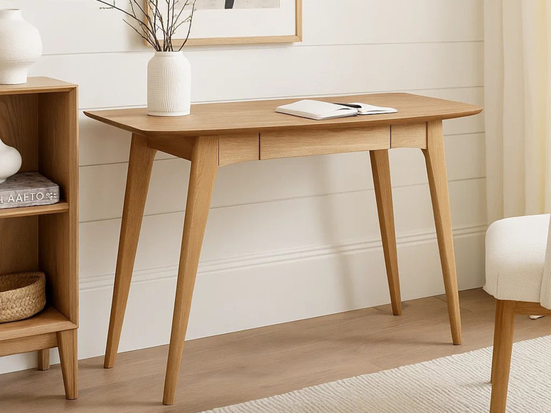 Biurko Arco wood z szufladą, Oak oiled