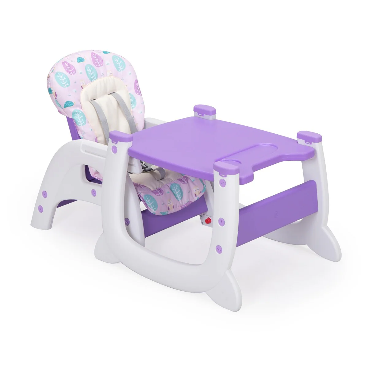 Multipurpose Adjustable Highchair,dining chair for Baby Toddler Dinning Table with Feeding Tray and 5-Point Safety Buckle