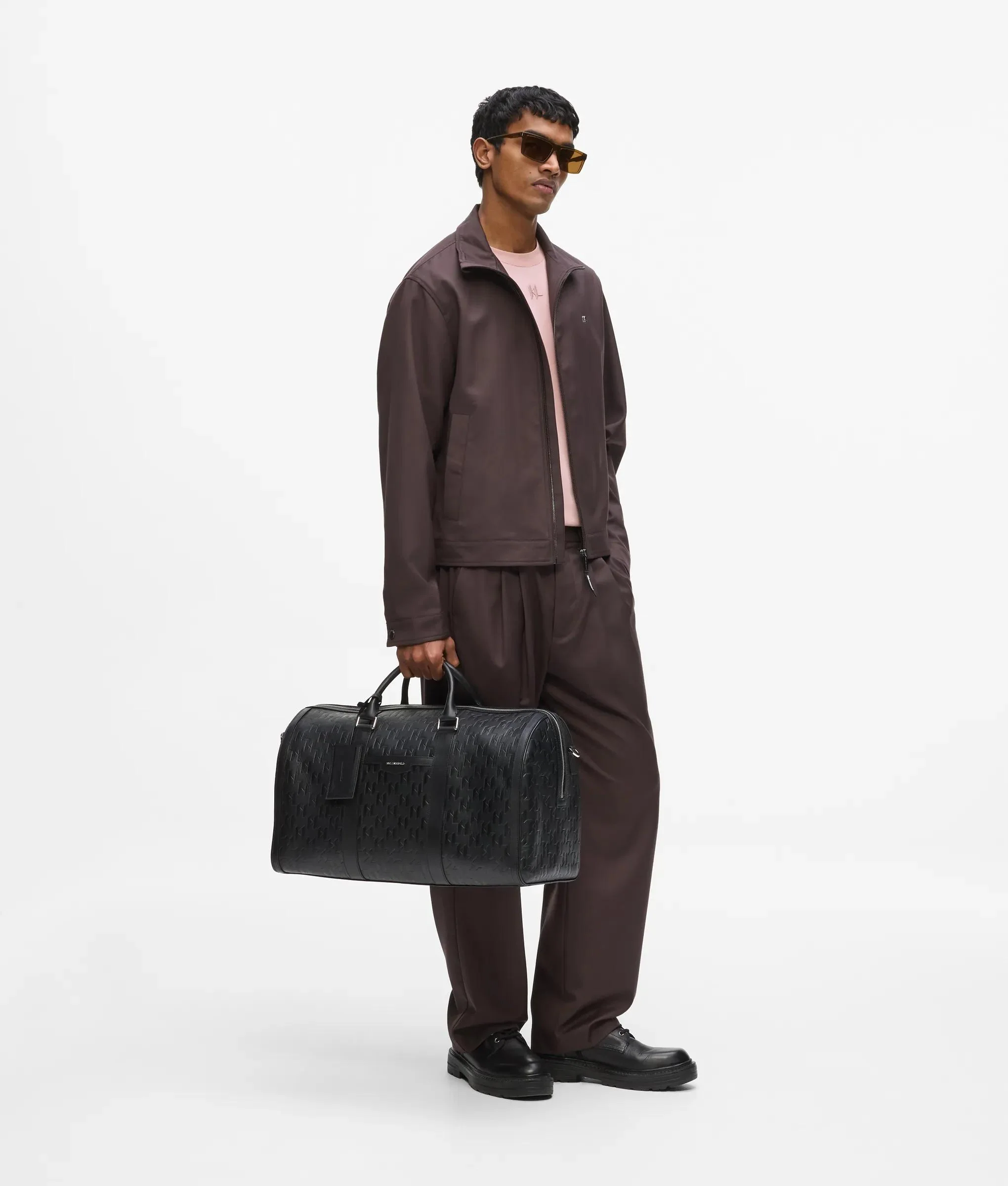 Sac week-end en cuir K/Loom