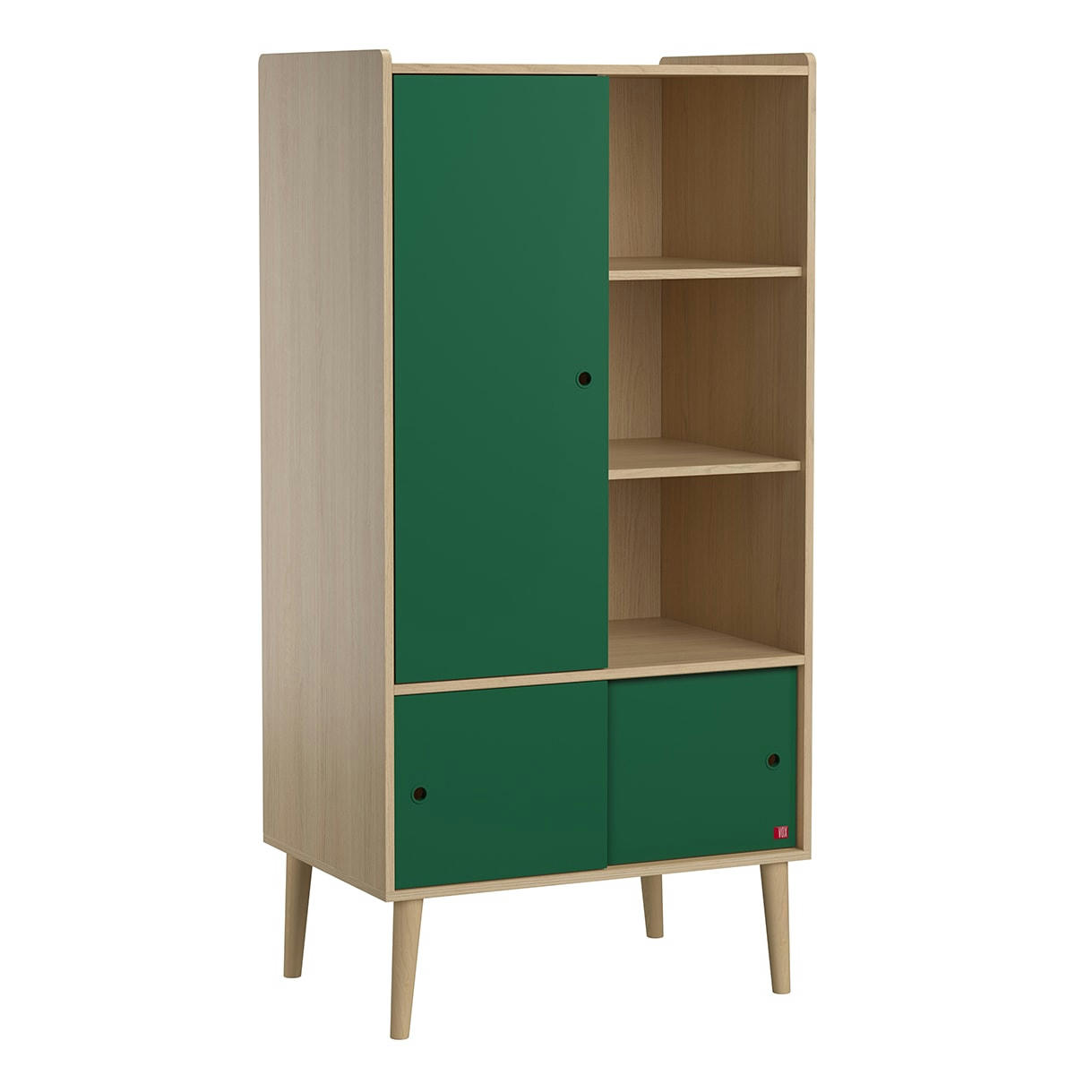 RETRO - Armoire 1 porte naturel
