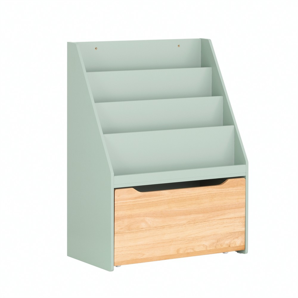SoBuy Regał dziecięcy Zielony 62.62.5x30x80cm Funkcjonalny KMB95-GR