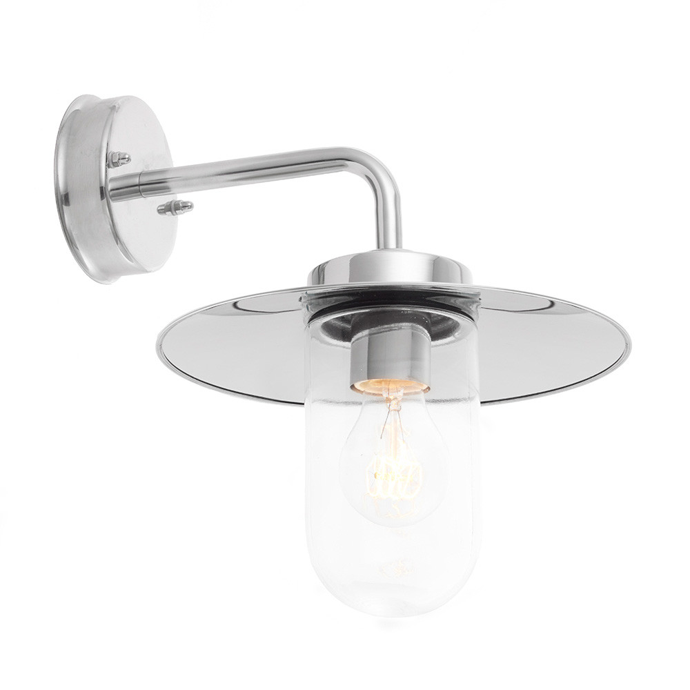 Kinkiet zewnętrzny ADDISON z daszkiem chromowany-srebrny 1xE27x42W Endon