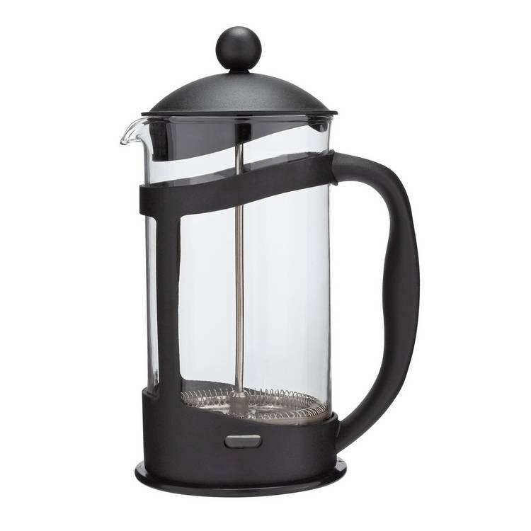 Habitat 8 Cup Plastic 1000ml Cafetiere - Black