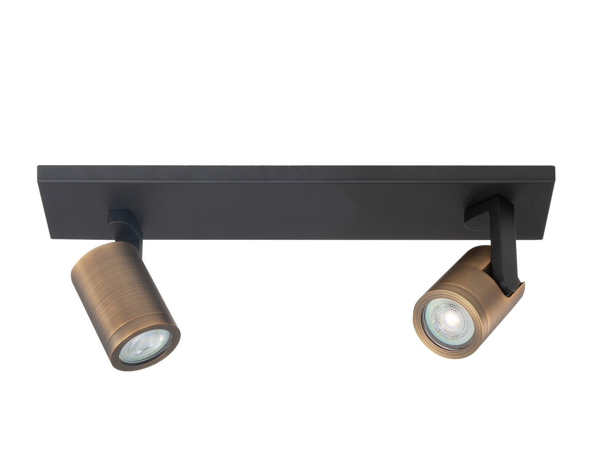 Highlight spot HALO - 2 lichts - 40 x 15  cm - zwart brons
