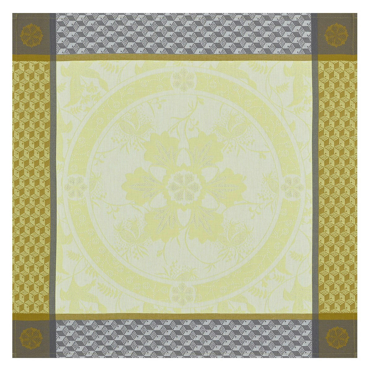 DUCHESSE - Serviette en coton narcisse 58 x 58