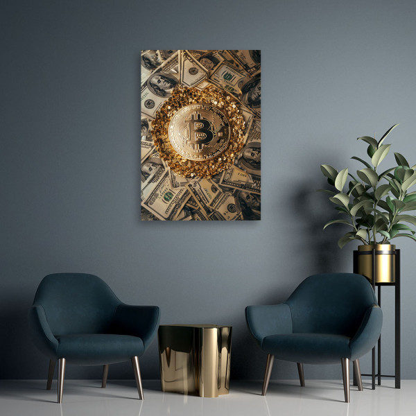 Feeby Obraz na płótnie, Crypto Bitcoin 40x60