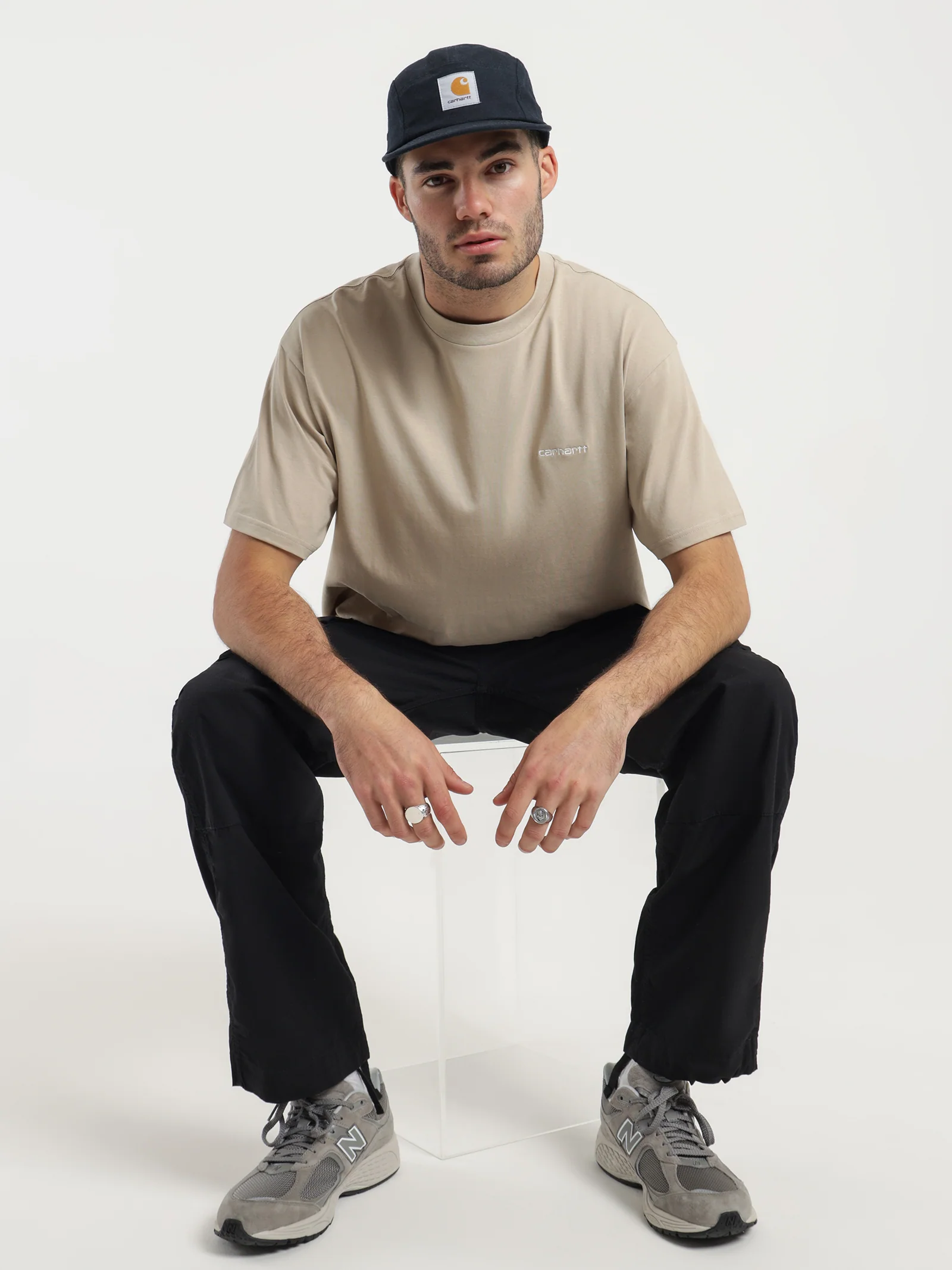Script Embroidery T-Shirt