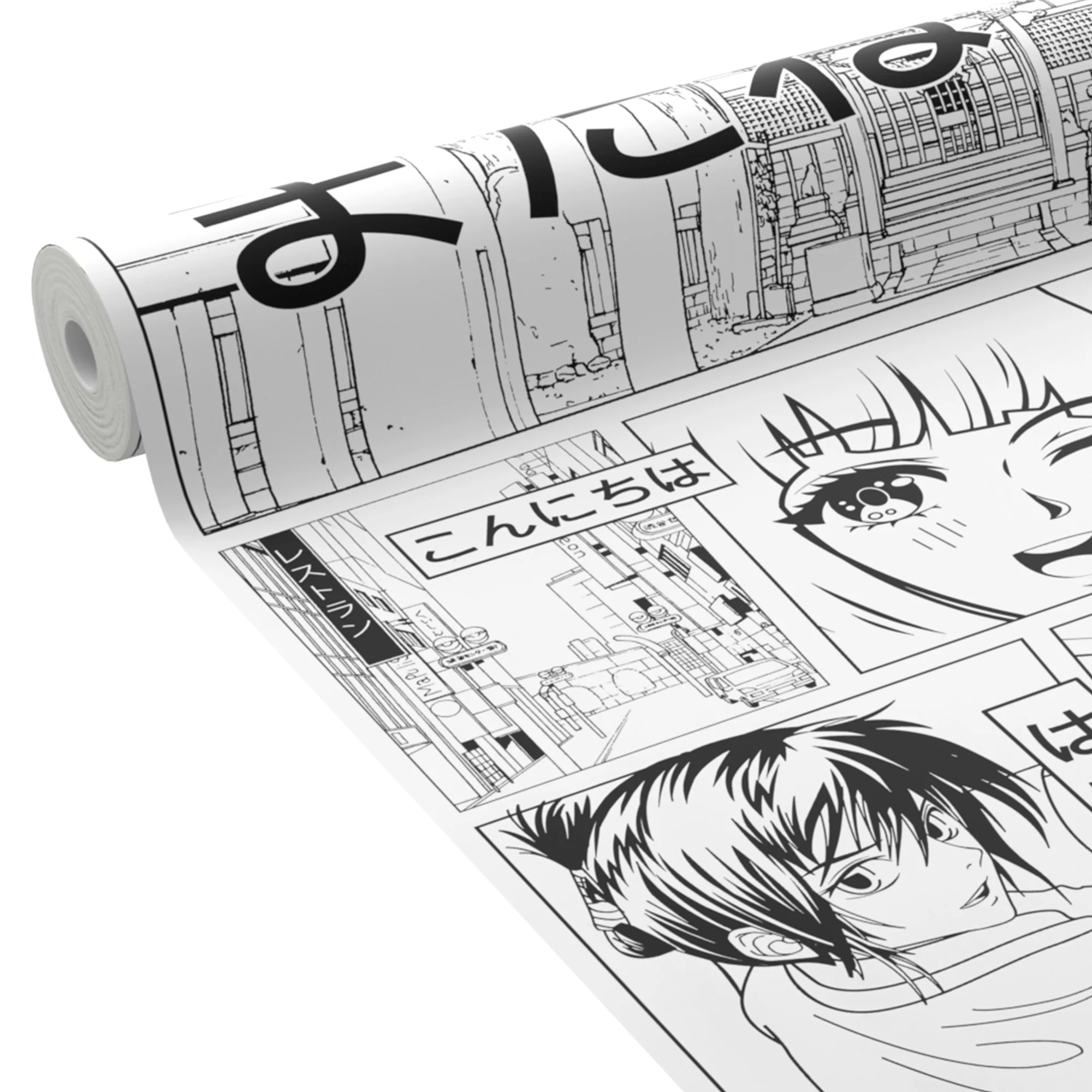 4MURS Papier peint intissé ATSUKO coloris blanc