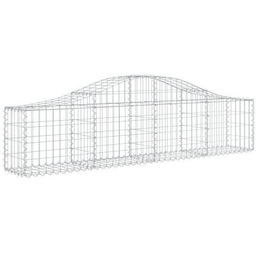NNEVL Arched Gabion Basket 200x30x40/60 cm Galvanised Iron