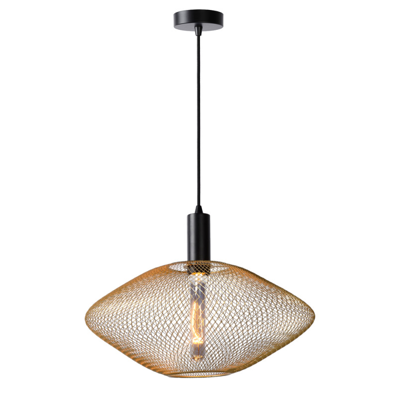 Suspension Mesh dorée dimmable Ø 45 cm E27 40 W LUCIDE