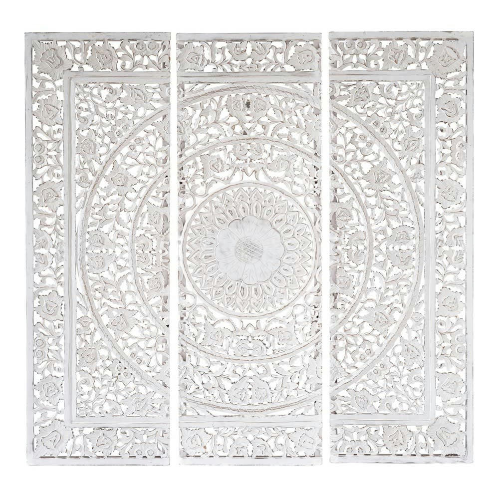 Andaman - Triptyque sculpté blanc 150x150