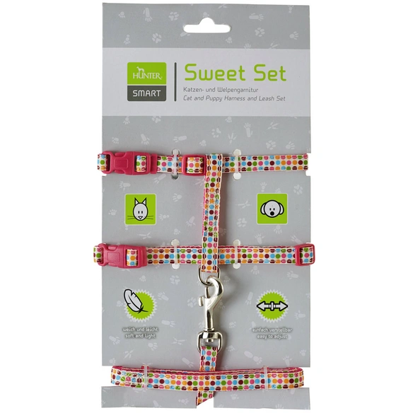 Welpen- und Katzengarnitur, für Hunde/Katzen, Nylon, pink