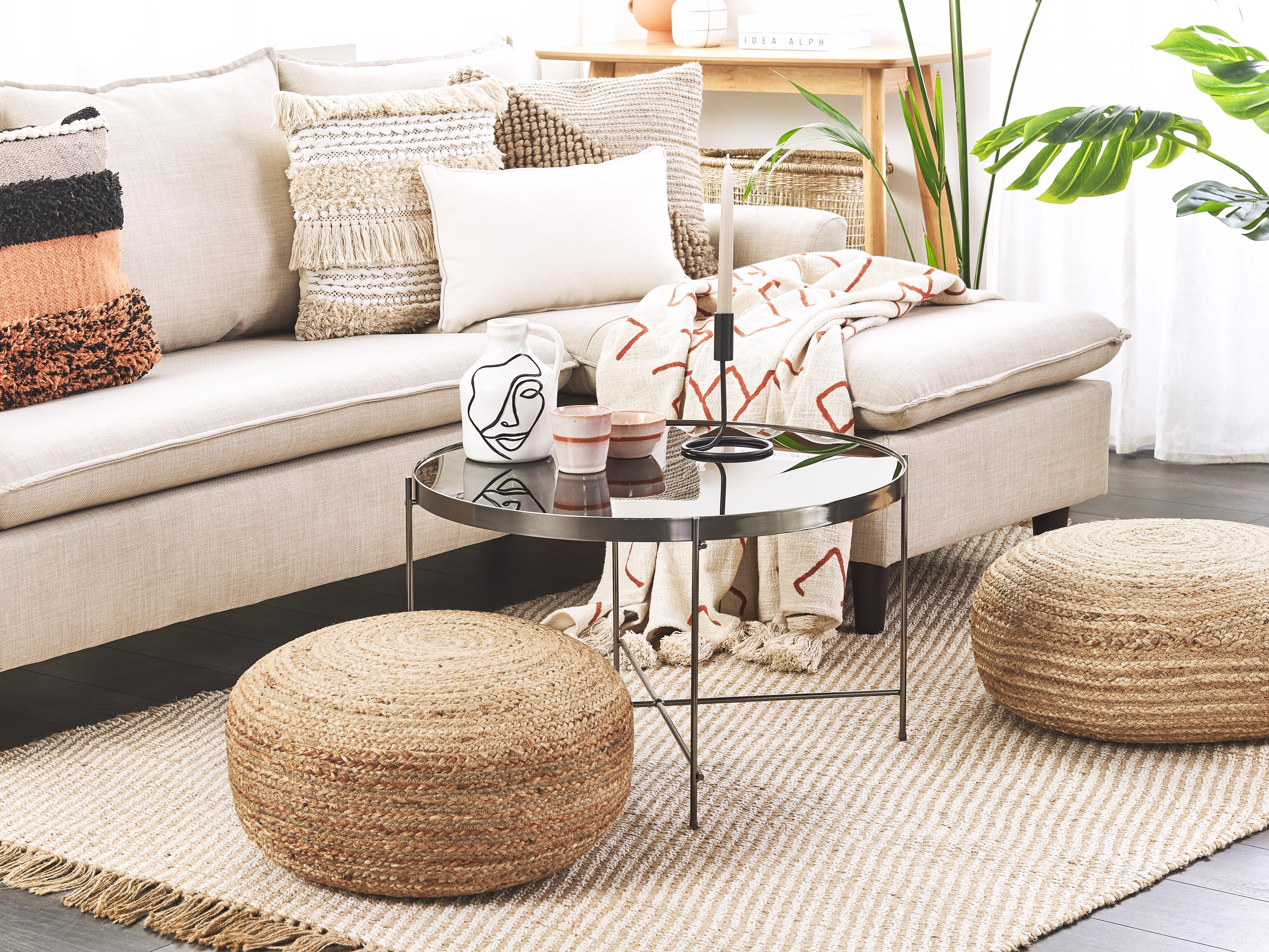 Pouffe TIFELT Jute Beige