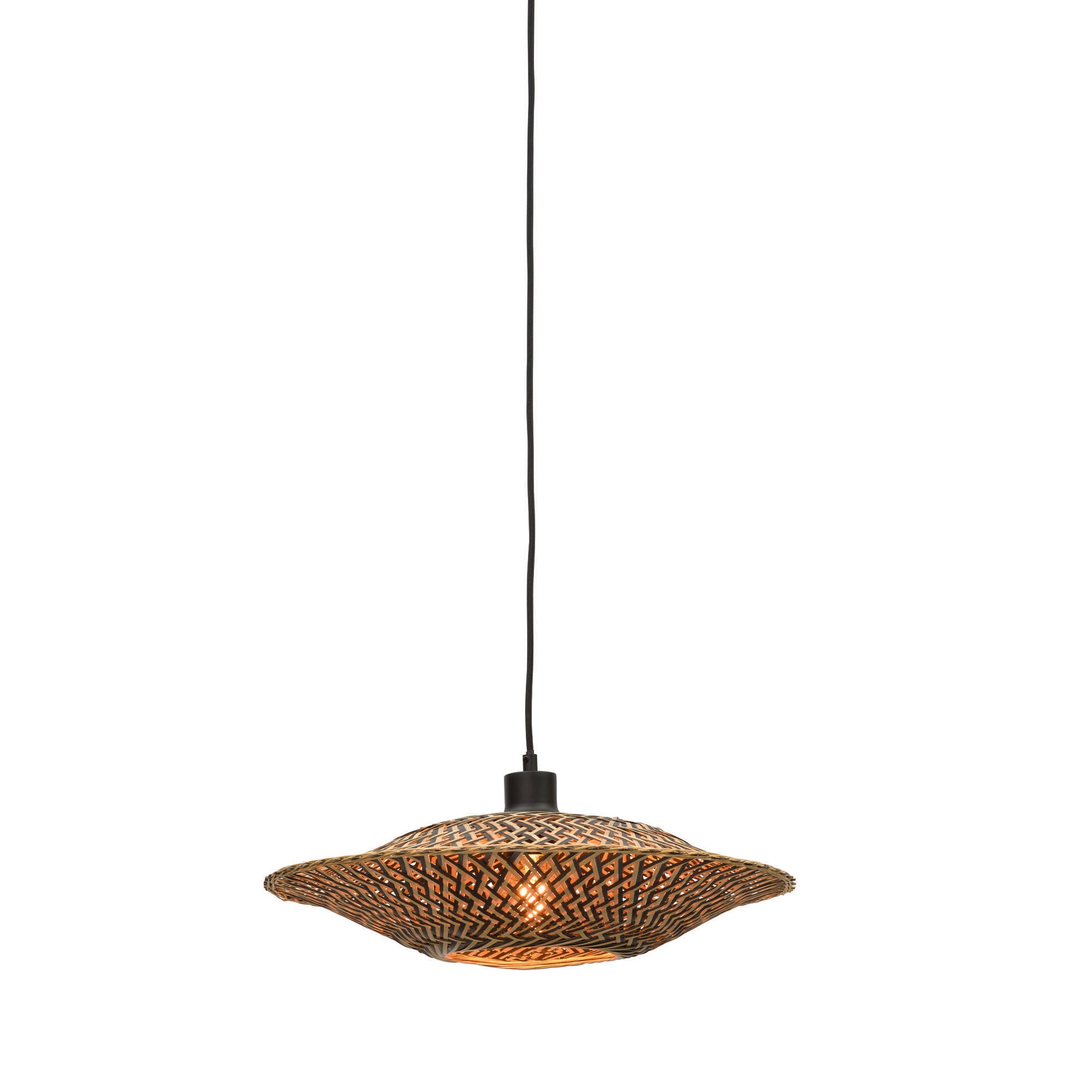 GOOD&MOJO hanglamp Bali - bruin - Ø44cm