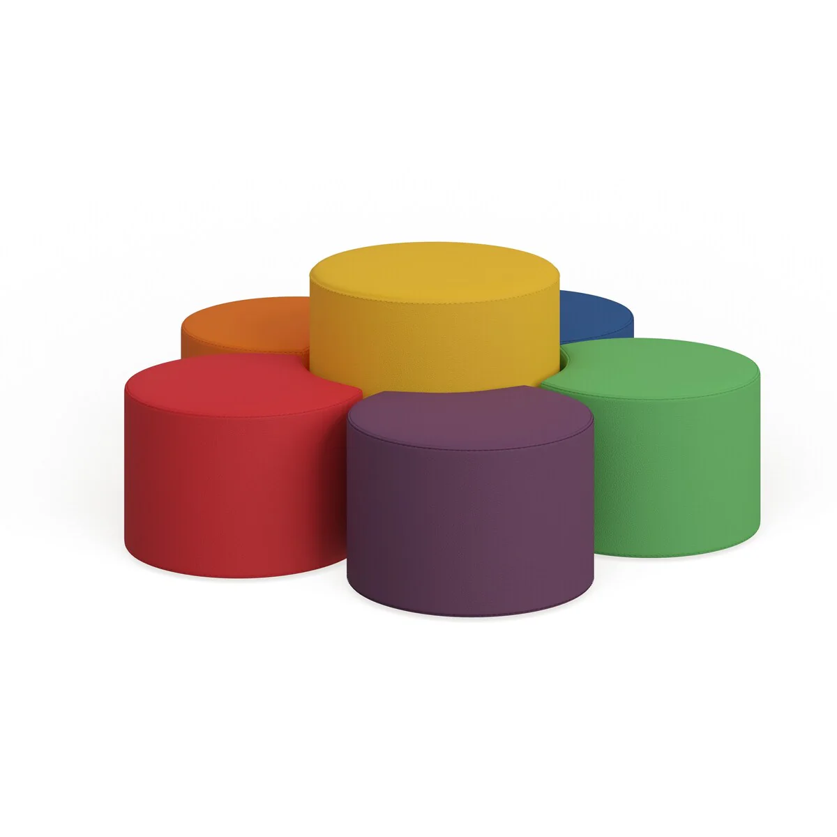 Soft Seating Collaborative Flower Set for Classrooms (12H & 18H)