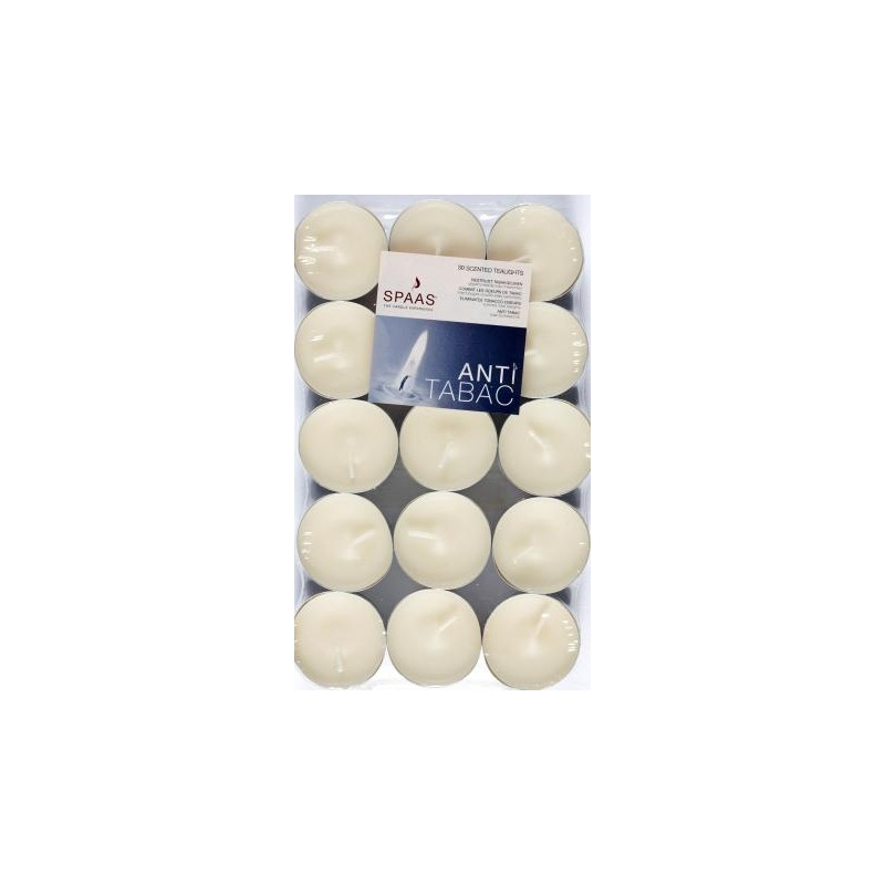 Bougie chauffe-plats anti-tabac 30 pièces