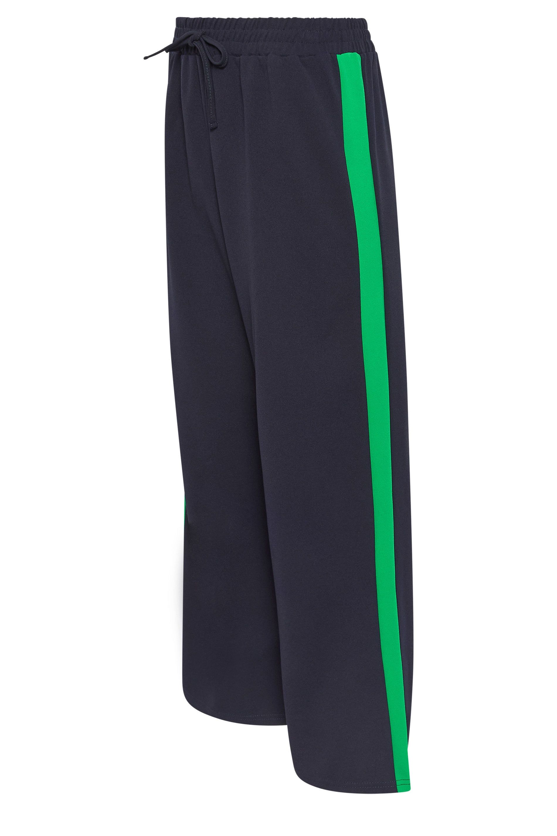 M&Co Petite Wide Leg Side Stripe Trousers