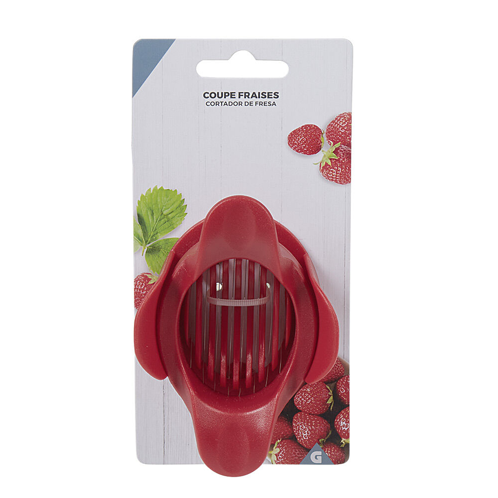 Coupe fraise lames inox acrylique rouge