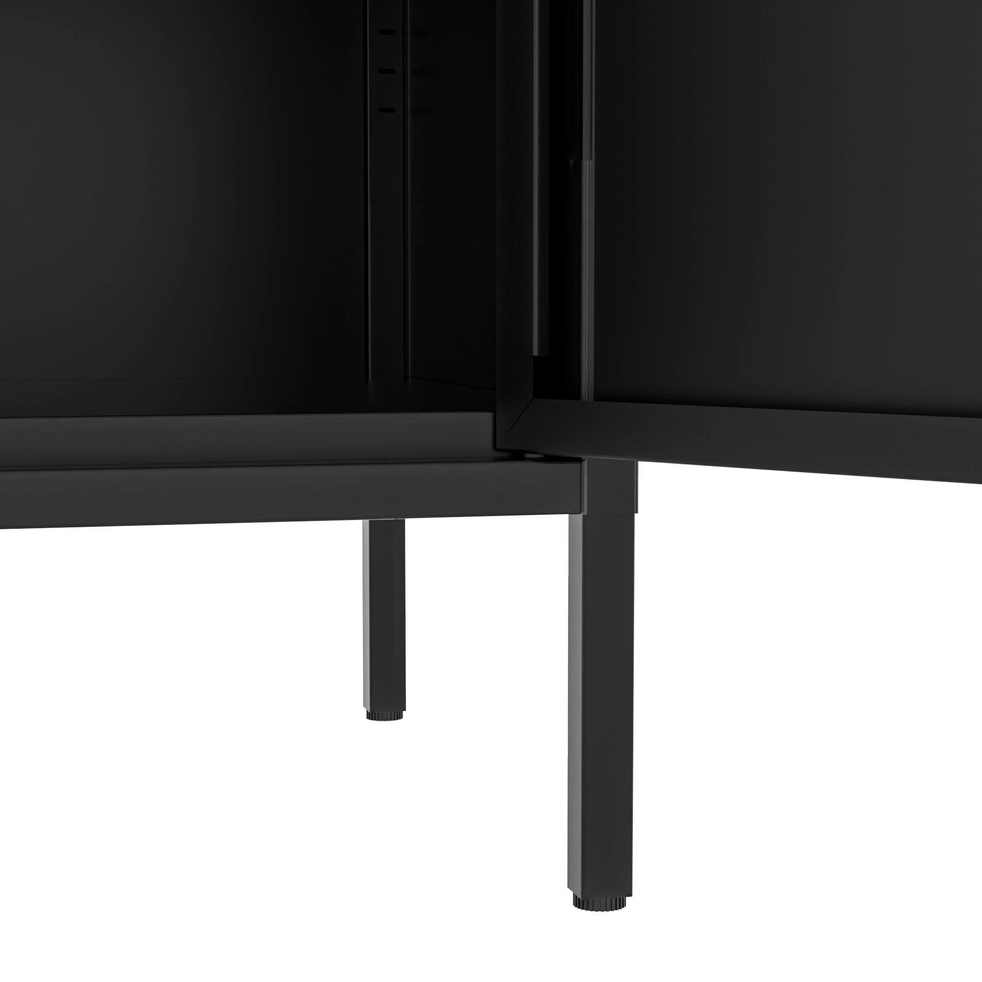 73 Inches High Metal Storage Cabinet With 2 Wire Mesh Doors, Suitable For Homes, Offices And Dining Rooms