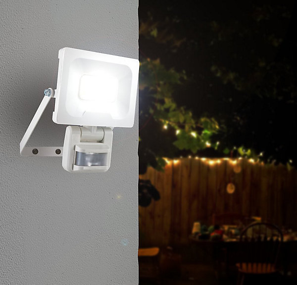 Arlux Lighting Projecteur Mural NINO 20W 1600lm - Detecteur de Mouvement - Blanc