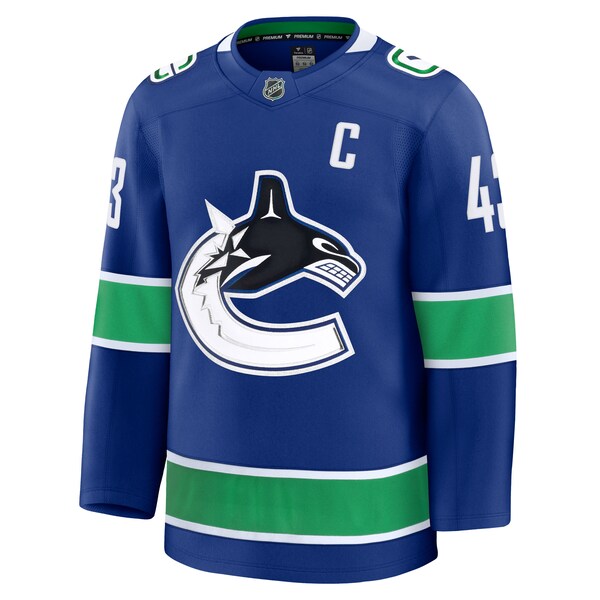 Quinn Hughes Vancouver Canucks  Home Premium Jersey - Blue