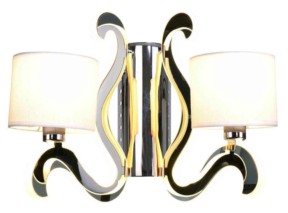 1 LAMPA ambrosia kinkiet 2x40w e14   12,3w led chrom