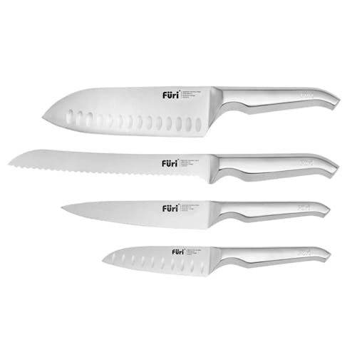 Furi Pro Stone 5pc Knife Block Set Azure Terrazzo 5 Piece