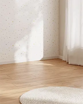 Silla infantil Tressia madera maciza caucho con acabado natural