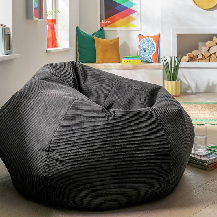 Kaikoo Ayrton Cord Beanbag - Grey