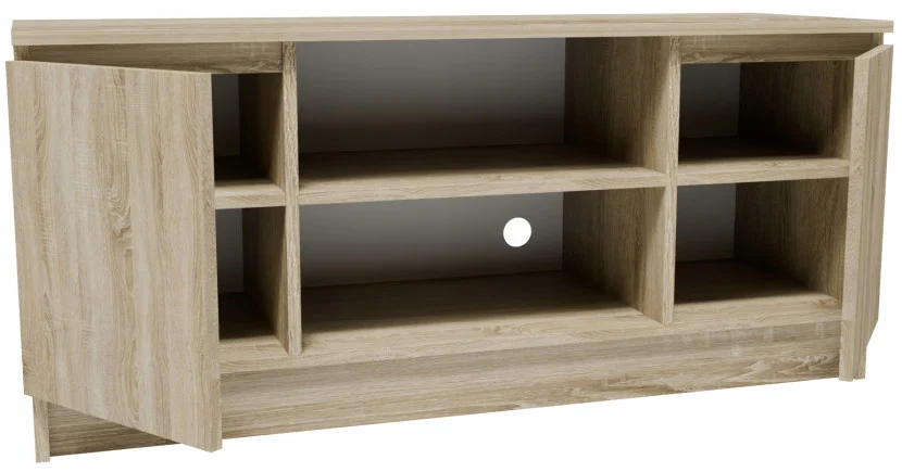 Szafka RTV 2D1P140SON sonoma 140cm mały stolik pod telewizor komoda regał