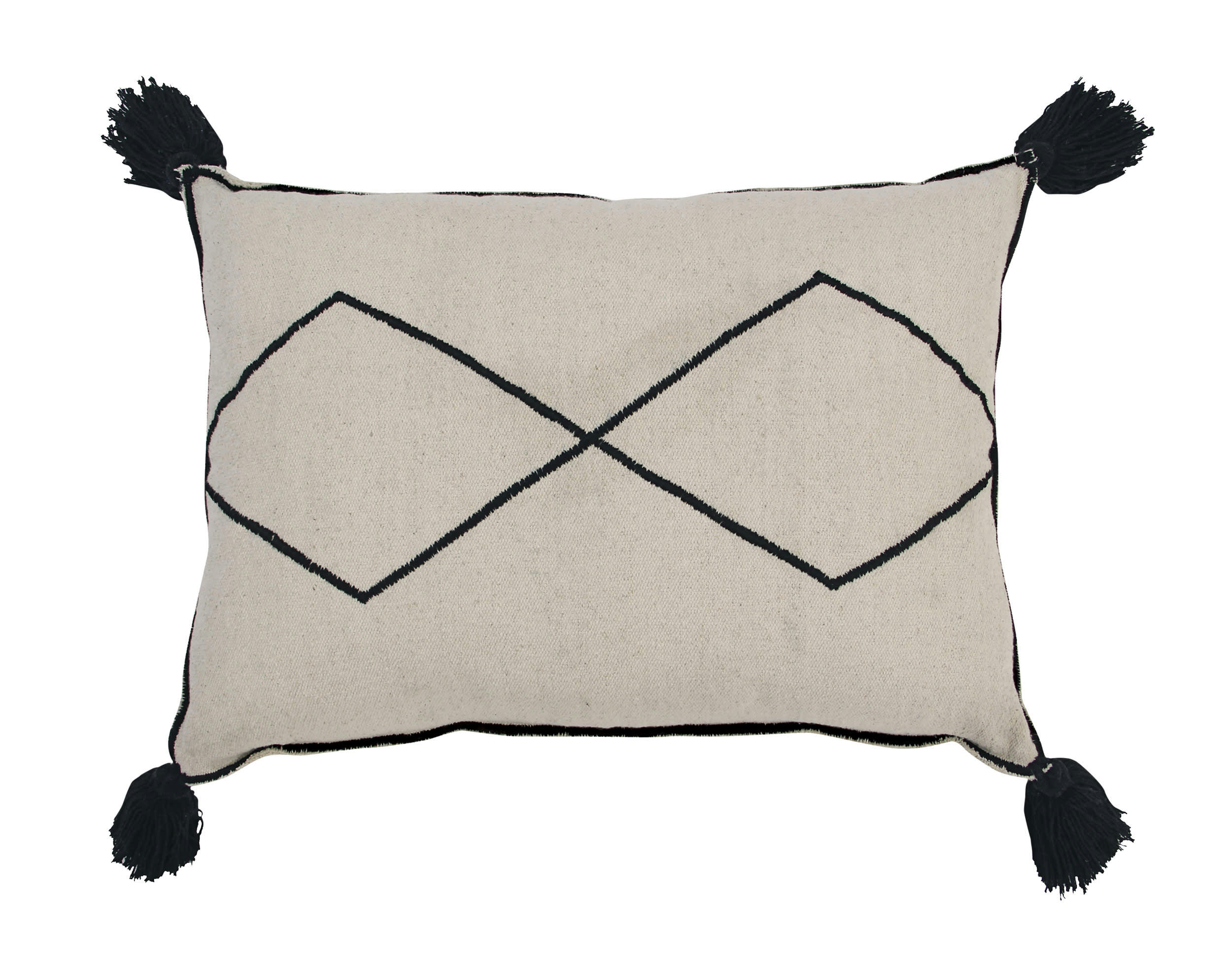BEREBER CLASSICS - Coussin en coton beige 55x40